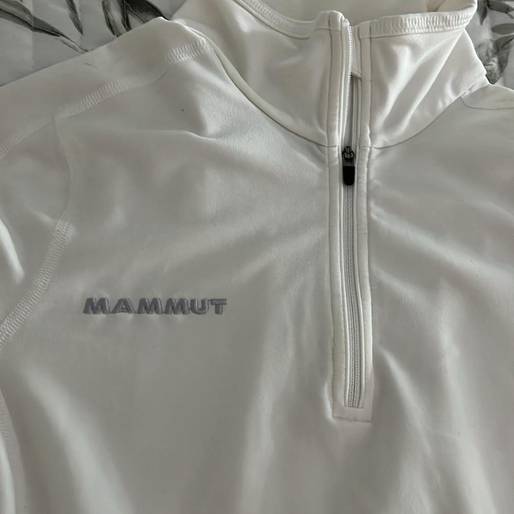Mammut women’s small white quarter zip stretchy sweatshirt - Picture 2 of 10